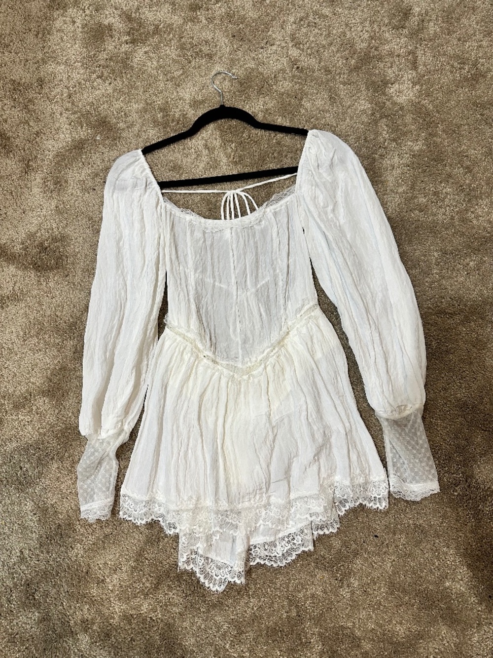 Free people bodysuit mini dress